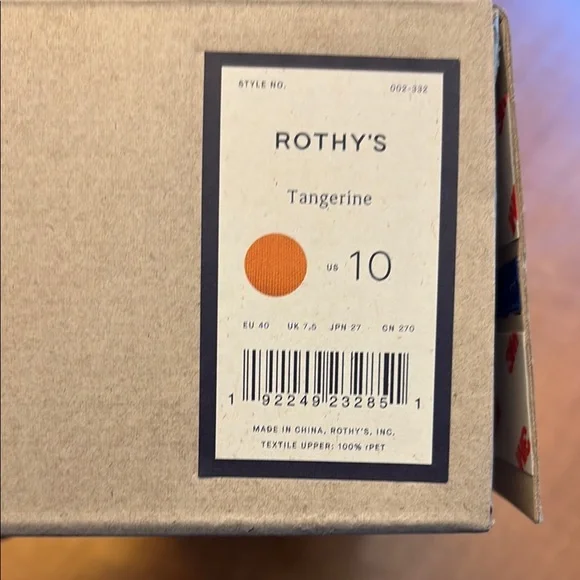 Rothy's Tangerine Orange Pointed-Toe Flats - Picture 6 of 7